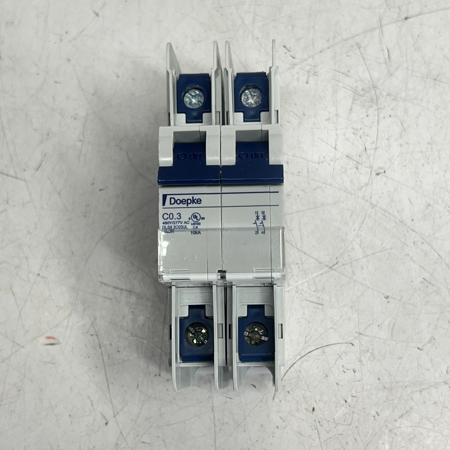 ALTECH CORP Miniature Molded Case Circuit Breaker 480Y/277V AC 50/60Hz 2C03UL