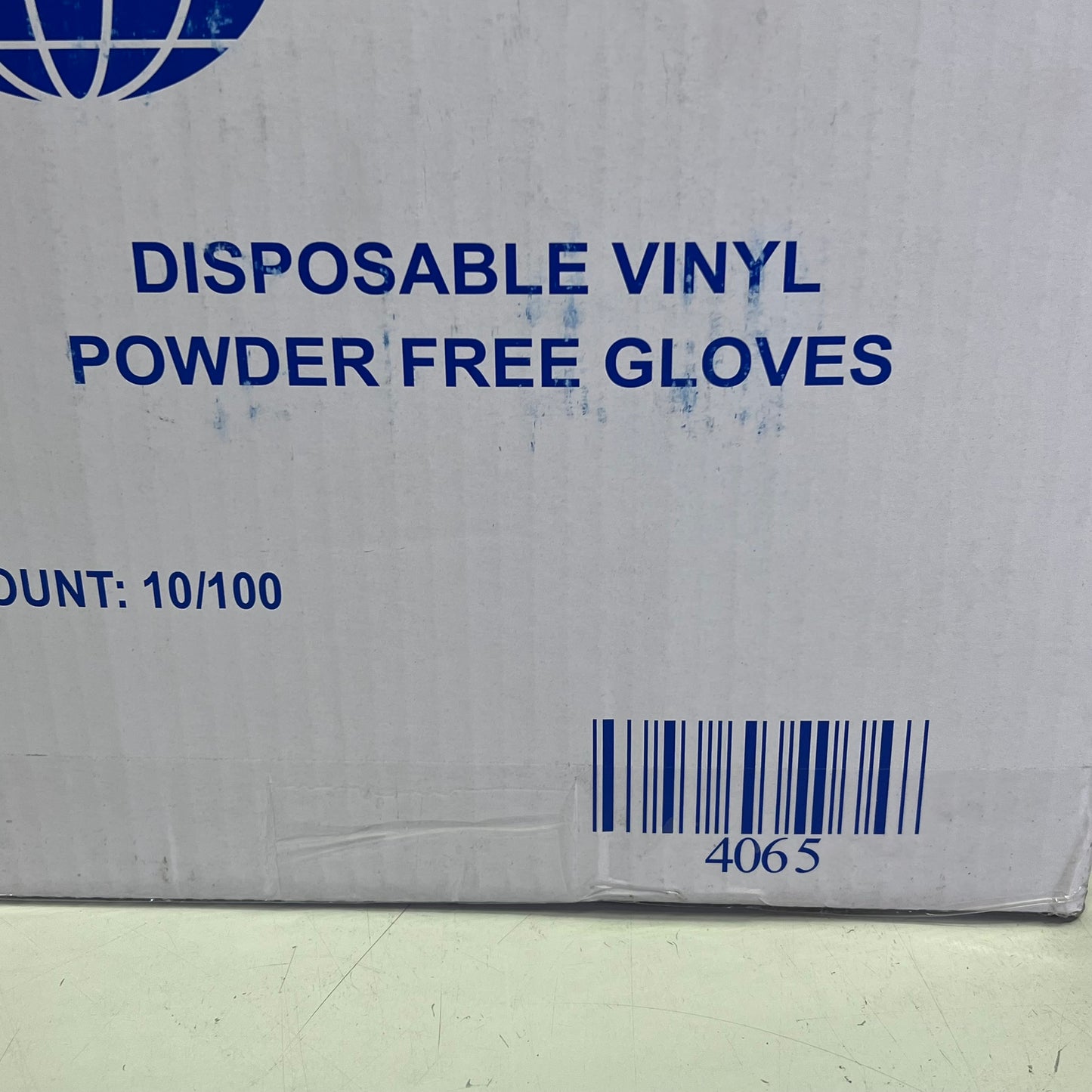 NBD (1 BOX, 10,000 EACH) Disposable Vinyl Powder Free Gloves Large Clear 4065