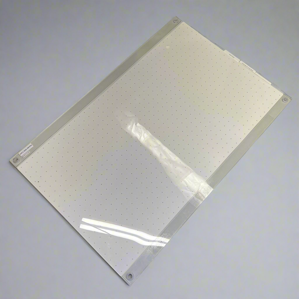 TRU RED Glass Templated Magnetic Glass Dry-Erase Whiteboard 3'x2' White TR62139