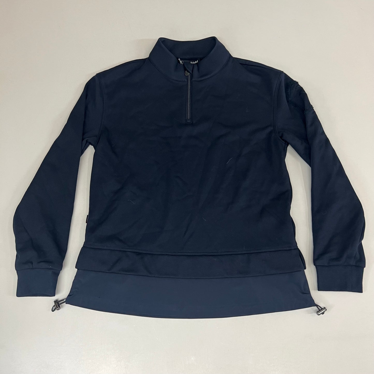 SAMSHIELD Luna Equestrian Quarter Zip Up Long Sleeve Shirt Women's Sz S Navy