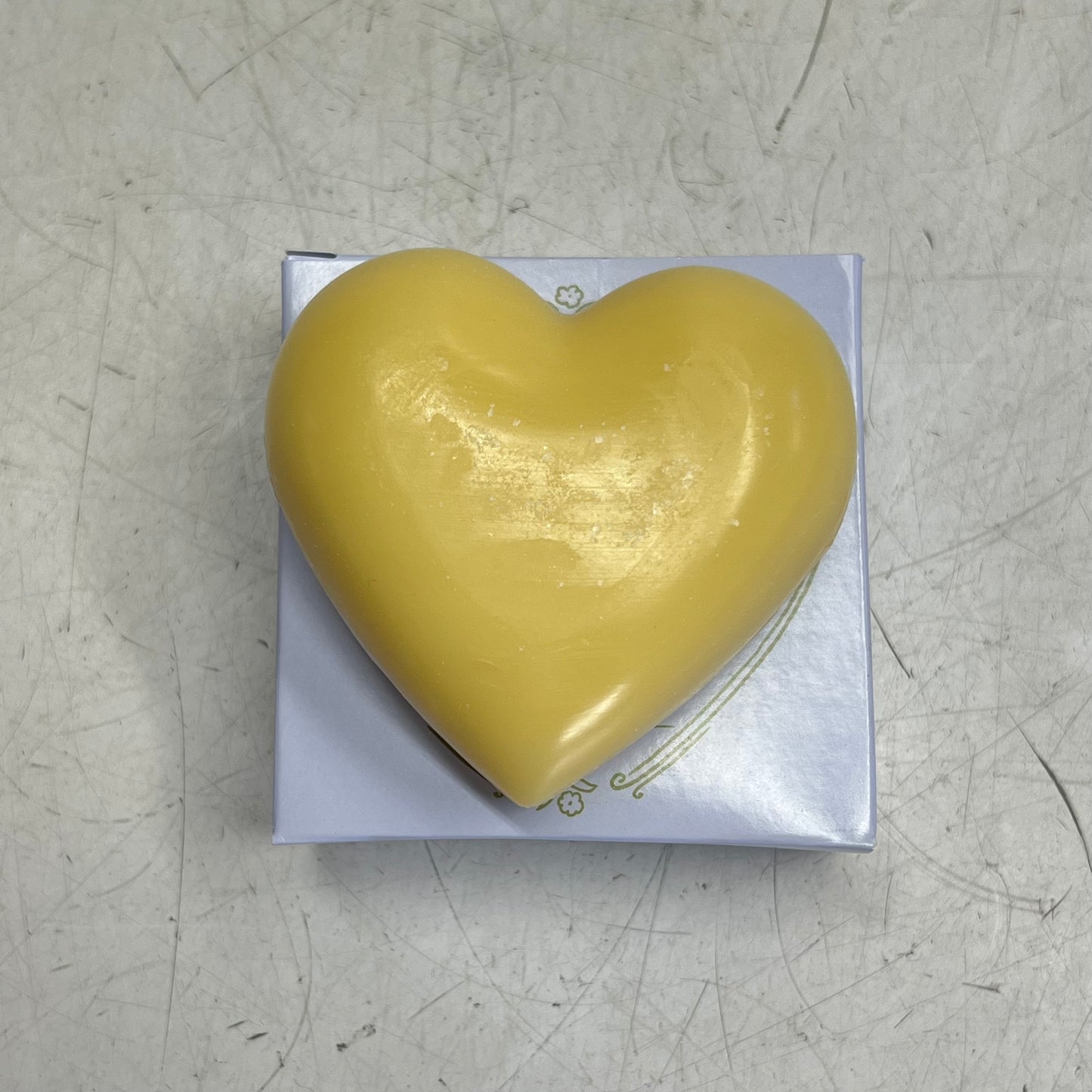 CREATIVE CO OP  (2 PACK) Lemon Verbena Heart Bar Soap W/ Olive Oil & Shea Butter