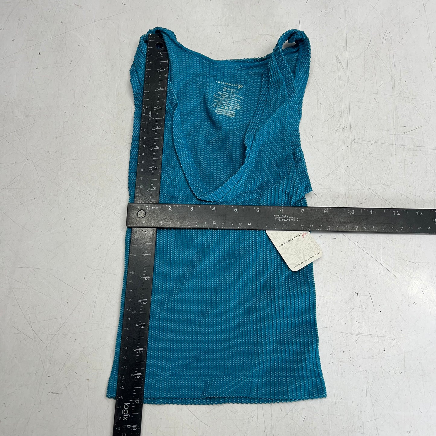 FREE PEOPLE Clean Slate Seamless Tank Women's Sz XS-S Bayside Carpenter 105898563