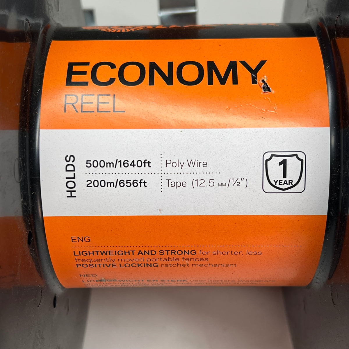GALLAGHER  Economy Reel Strong & Durable Holds 1,640' Orange/Black G61600