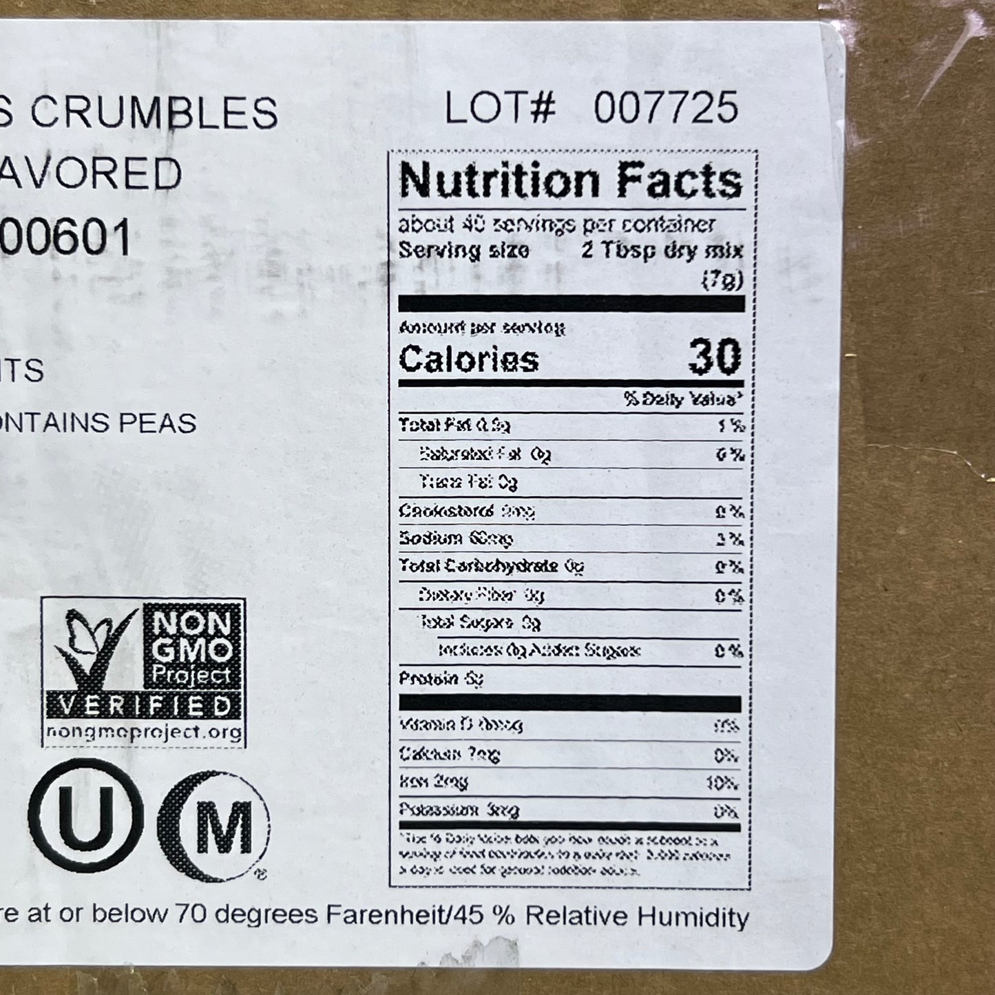 DEEPLY ROOTED FARMS (8 PACK) Meatless Crumbles Unflavored 9.8 oz BB 03/27 PB00601 (New Other, Distressed Box)