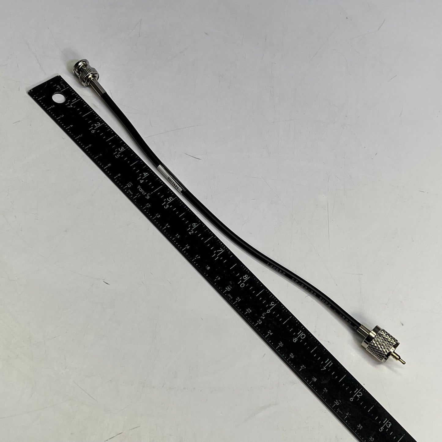 PANA PACIFIC CB Single Antenna Cable Pro58U-A95 Coax 12" Chrome/Black