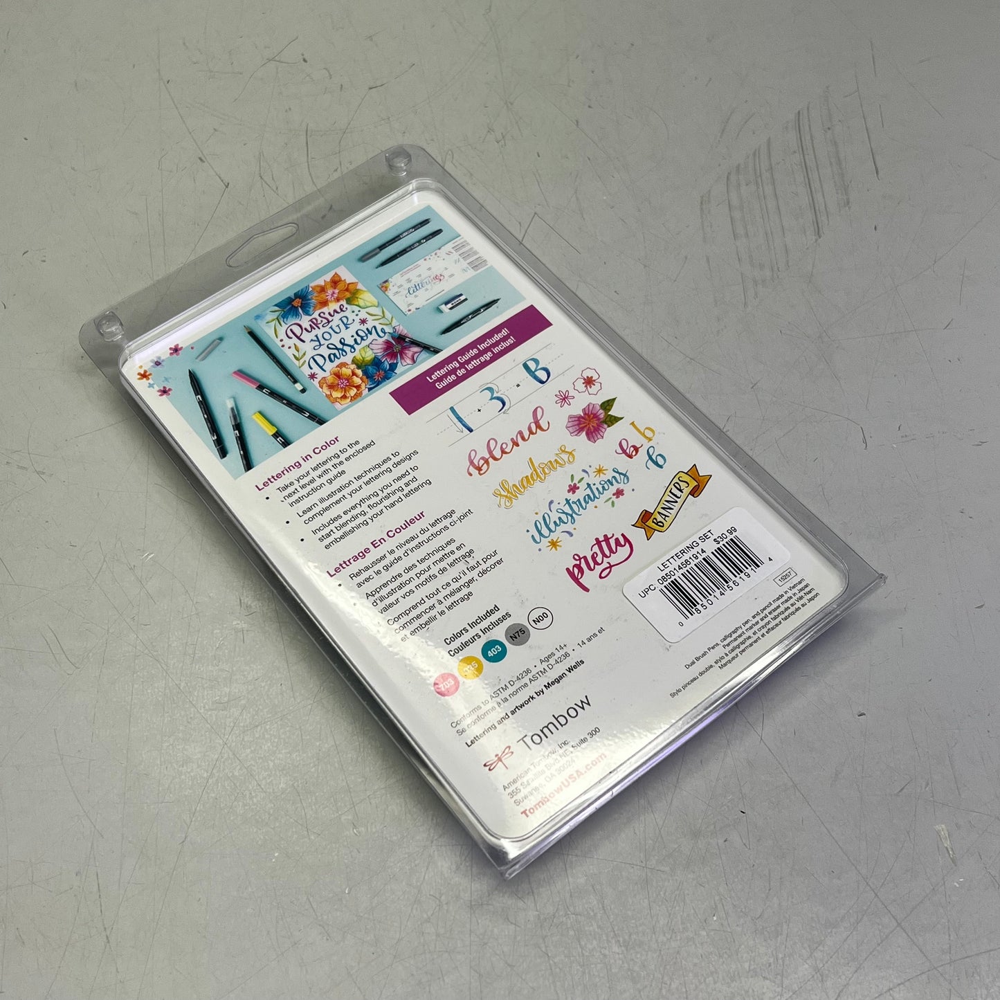 TOMBOW Updated “Lettering In Color” Set For Lettering Design 10 Piece 15257