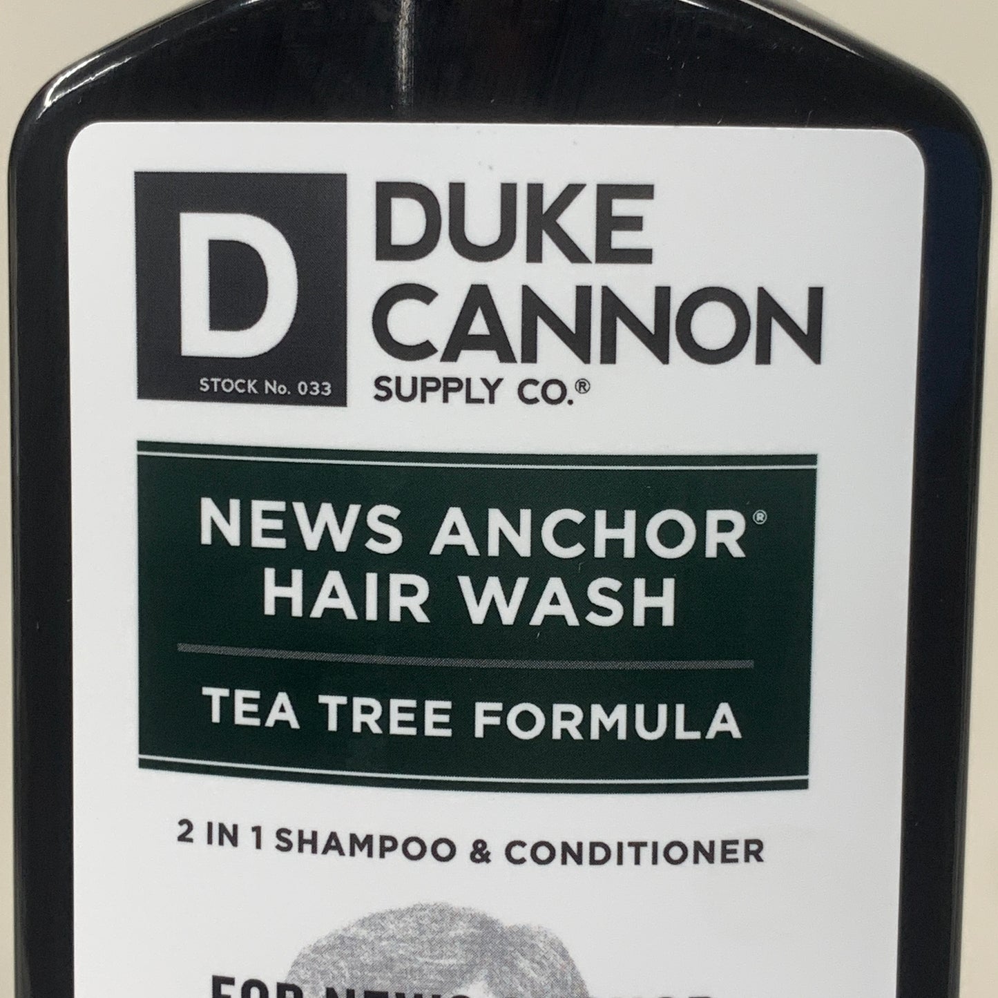 DUKE CANNON (3 PACK) News Anchor 2-in-1 Hair Wash Tea Tree 10 Fl oz