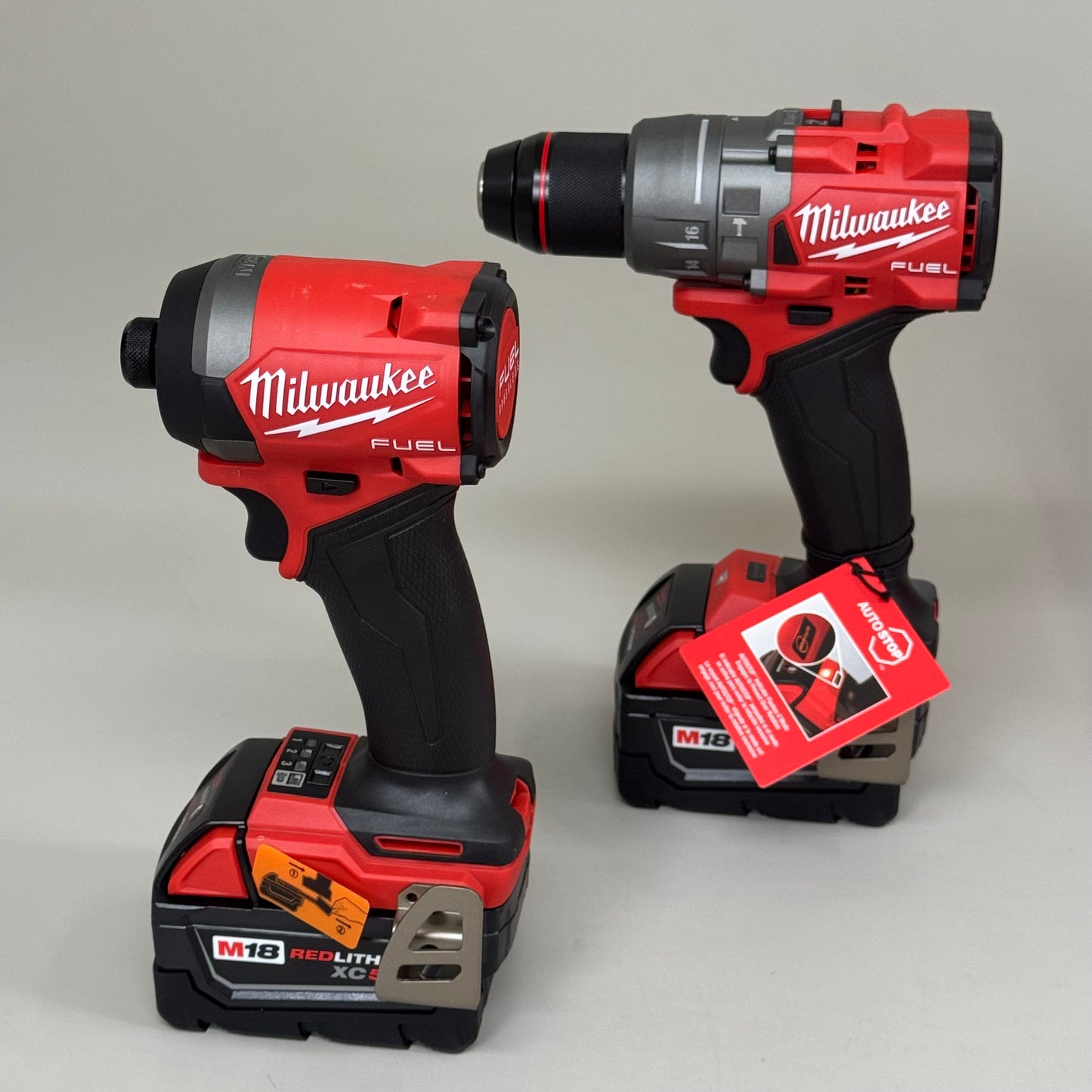 MILWAUKEE 2-Tool Drills Combo Kit Red lithium XC5.0 Fits M18 Batteries 3697-22