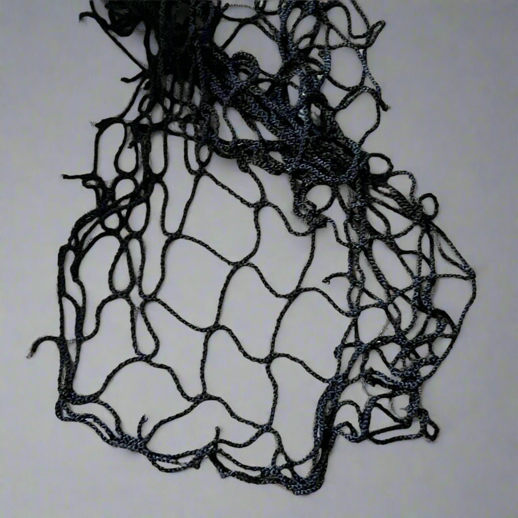 PAYWUT? (40 PACK) Braided Nylon Rope Mesh / Net Black Sz 42"L x 37"W