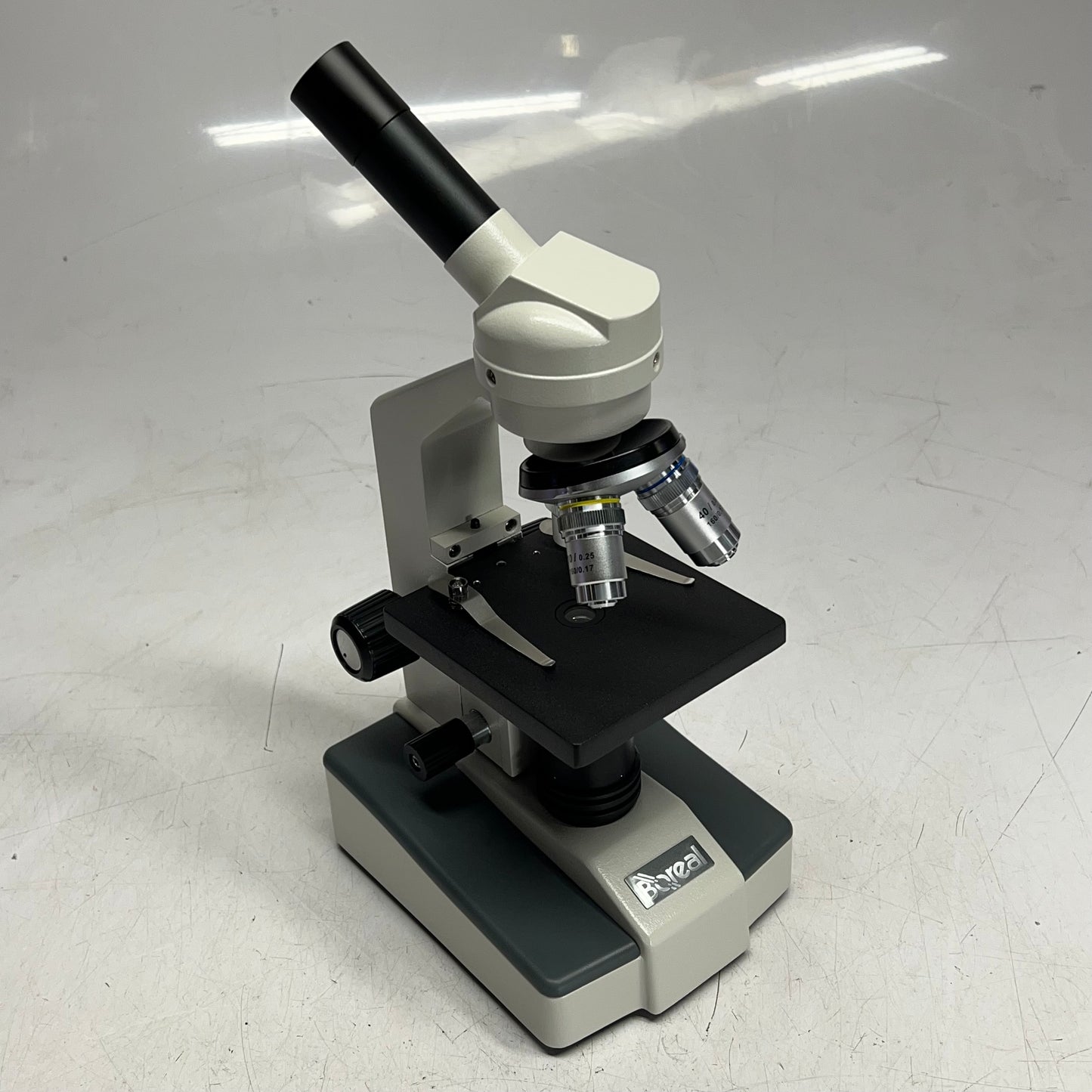 BOREAL National C1028 Monocular Microscope & Sample Tubes White 470135-366