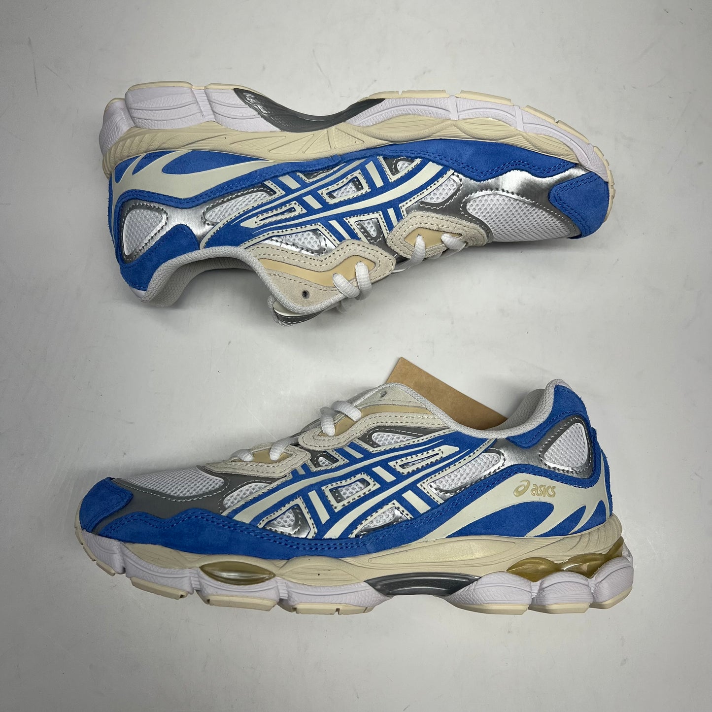 ASICS Gel-nyc Athletic Mesh Sneaker M Sz 7 W Sz 8.5 White/BlueCoast 1203A383-116