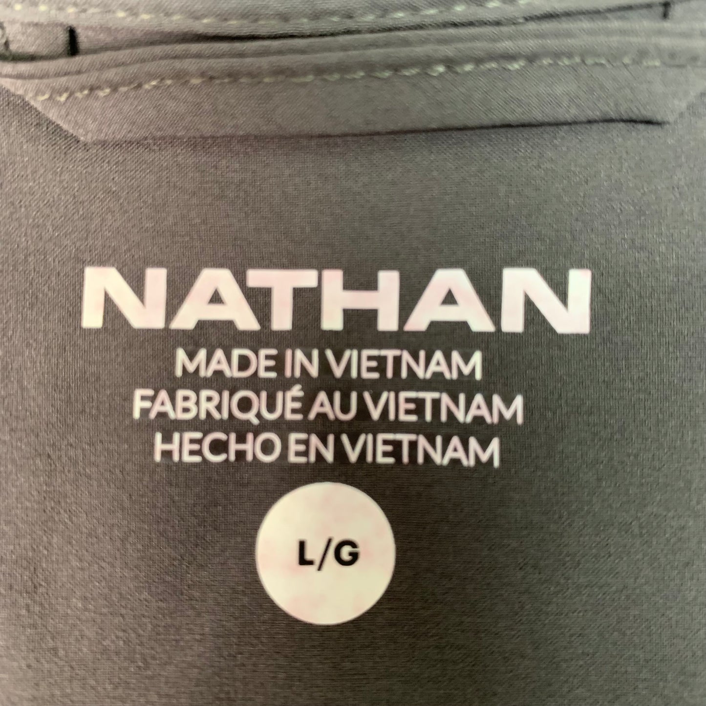 NATHAN Vamos Track Jacket Men's Sz Large Dark Charcoal NS50320-80078-L (New)