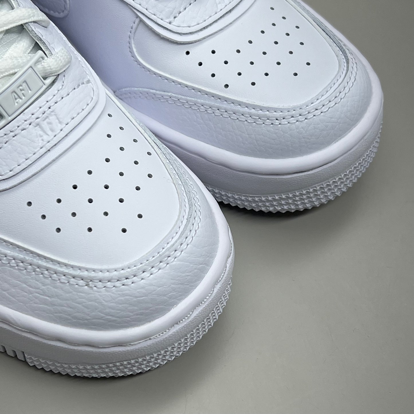 NIKE Air Force 1 Shadow Layered Double Branding Sz Women's 7 White CI0919-100