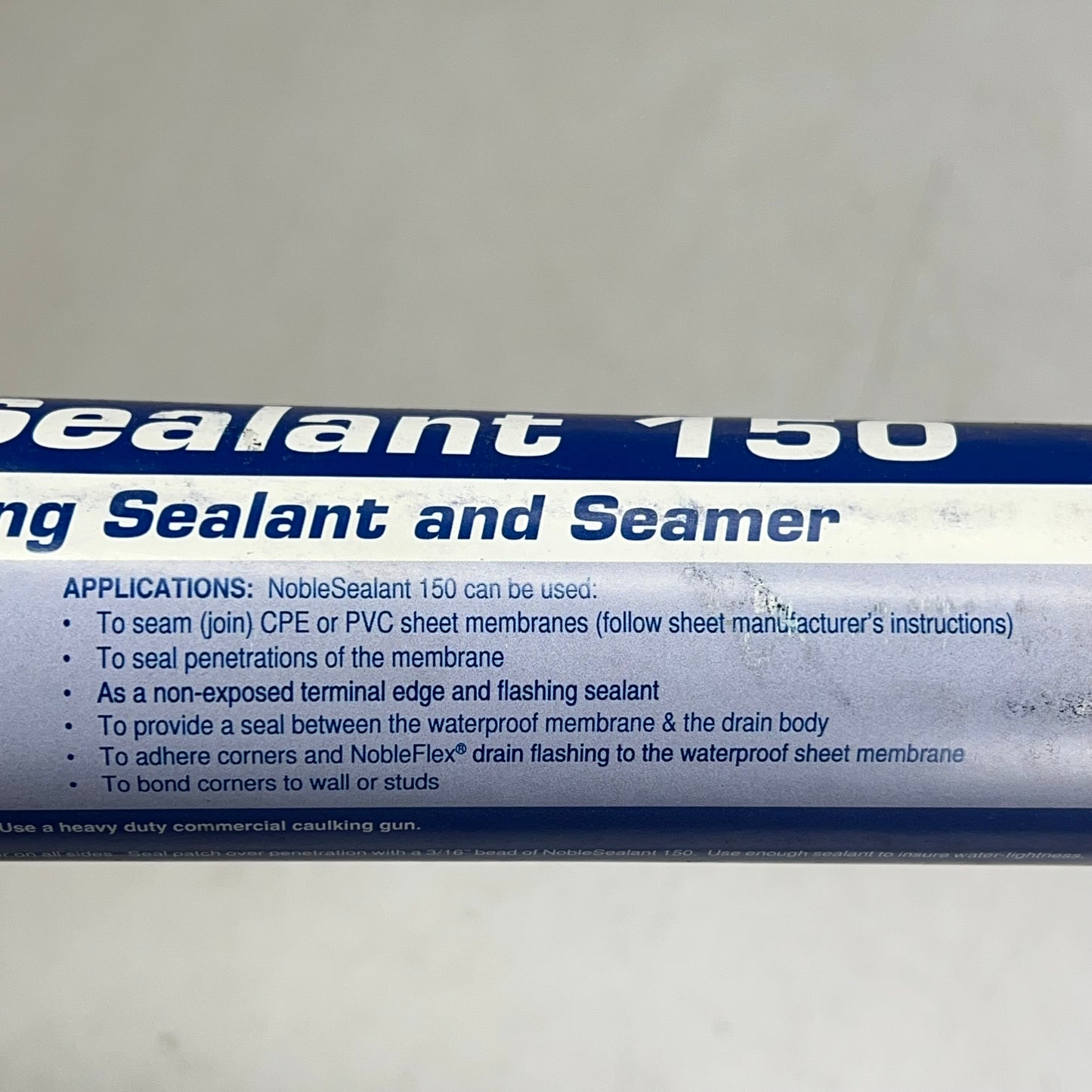 NOBLE COMPANY 150 Waterproofing Sealant & Seamer Light Blue 10.3 oz 75 Linear ft