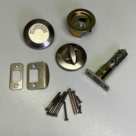 KWIKSET One Sided Deadbolt 667 15 RCAL 2 3/8" Backset Satin Nickel 96670-016