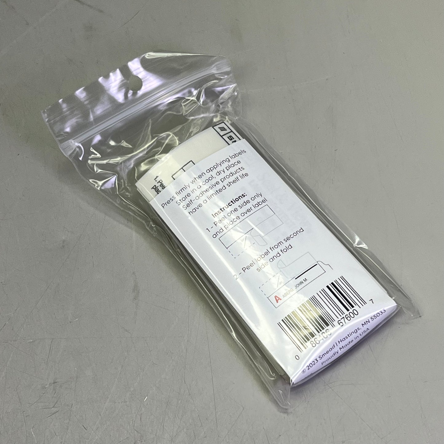 SMEAD (500 PACK) Seal & View Label Protectors 3-1/2" x 1-11/16" Clear  67600