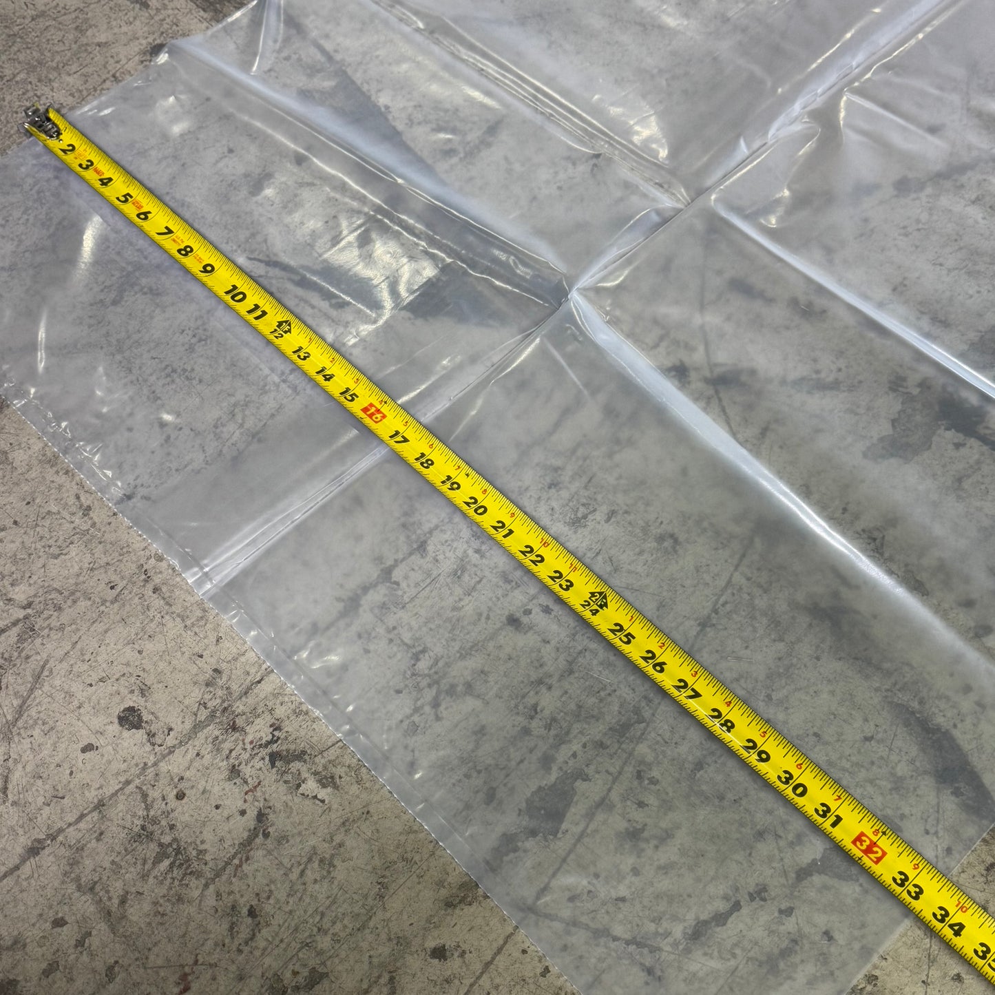 BERRY PLASTIC (120 Bags) Plastic Bags Sz 34 x 34 x 004, Clear J1492012