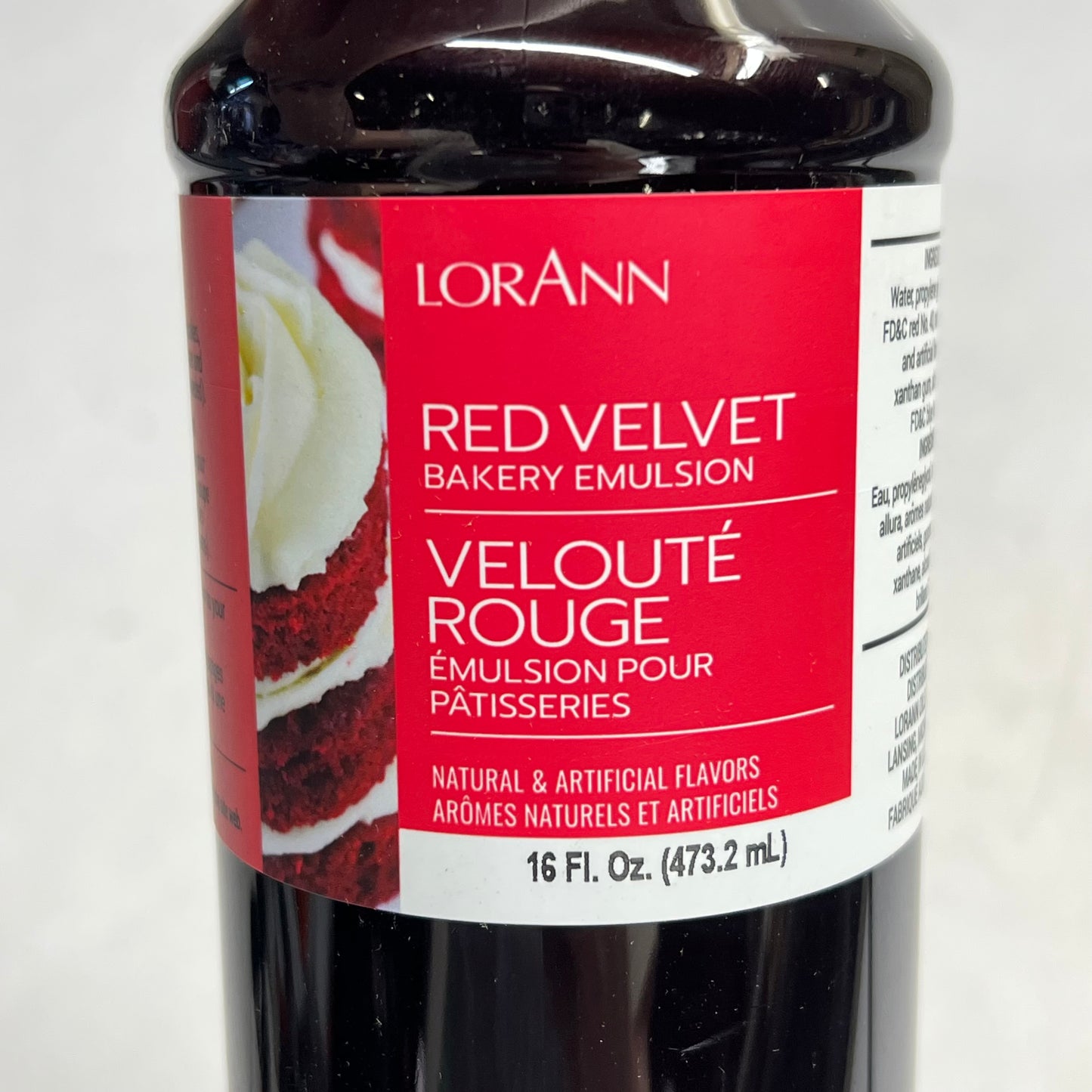 LORANN (2 PACK) Red Velvet Bakery Emulsion For Color & Flavor 16 Fl Oz BB 08/27