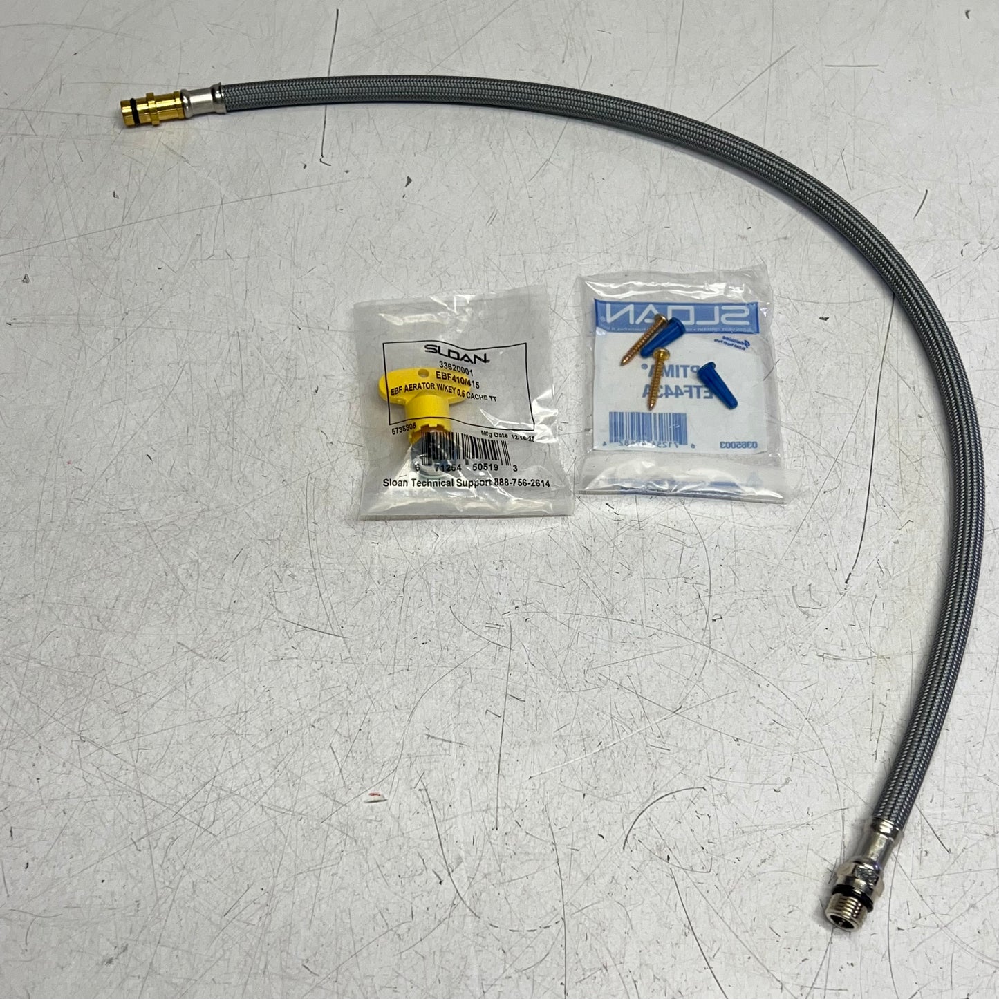 SLOAN Hardwired Powered Deck Mounted Mid Body Faucet  0.5 GPM Chrome ETF420-PLG