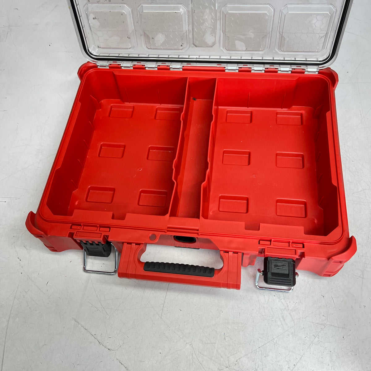 ZA@ MILWAUKEE Packout Case W/ Hardware 20"x14"x5" Red/Black (Used)