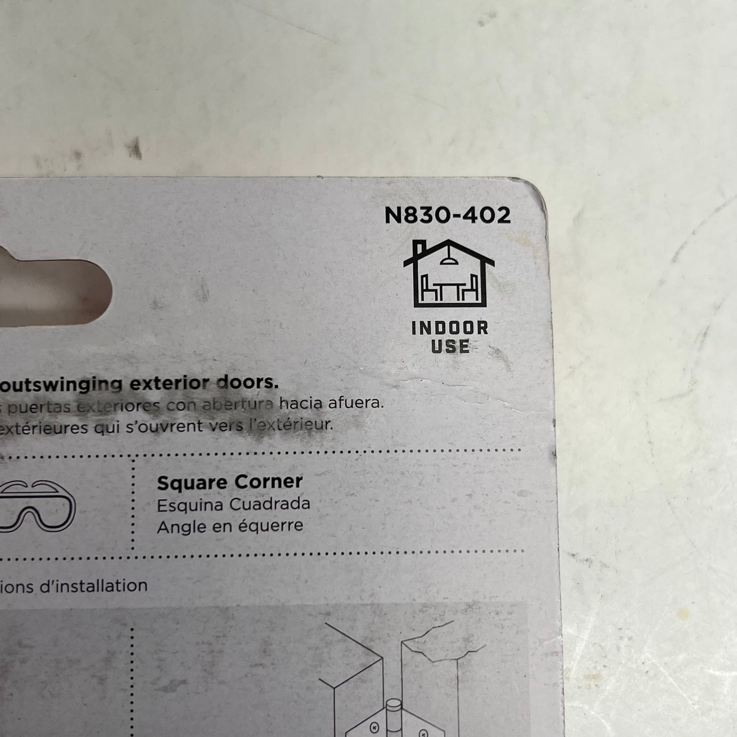 NATIONAL HARDWARE Heavy Duty Square Residential Door Hinge Bronze N830-402