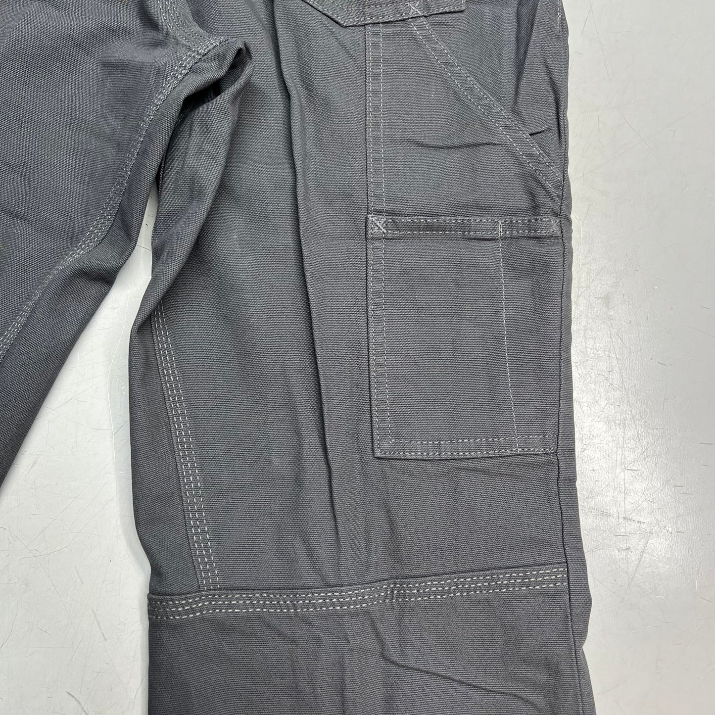 NOBLE OUTFITTERS Tug-Free Stretch Canvas Utility Pant Women's Sz 14 Asphalt 24036