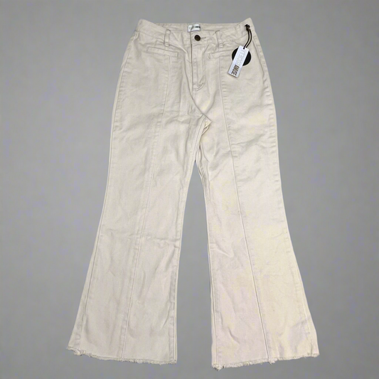 AMUSE SOCIETY Flying High Jeans Flared Leg Women's Sz 26 Banana A301FLY