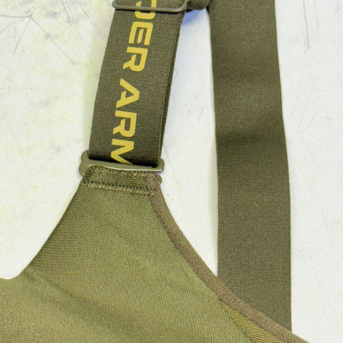 UNDER ARMOUR Infinity 2.0 High Sports Bra Fitted Women's Sz XL Cup(D-DD)Green