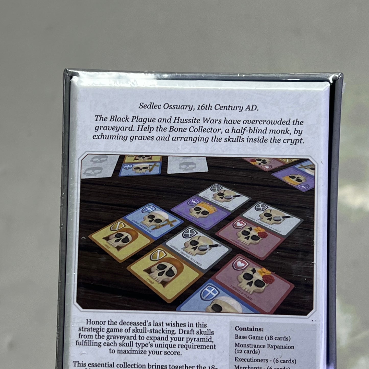 ZA@ SKULLS OF SEDLEC 2-3 Player Card Game For Overcrowded Graveyard Skull Collector