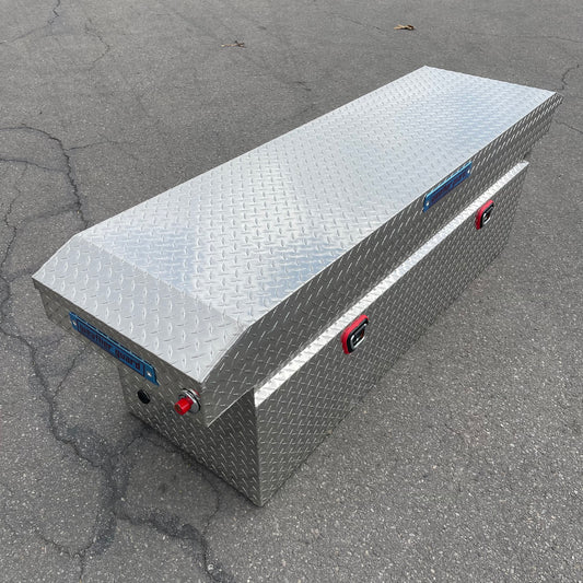 ZA@ WEATHER GUARD Saddle Box, 15 cubic ft, Aluminum 123-0-04