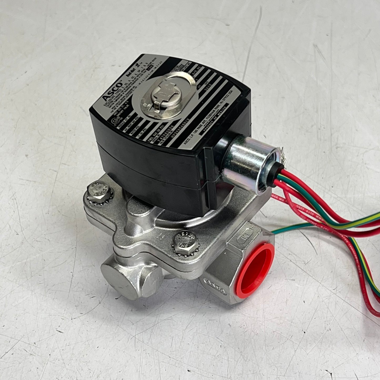 ASCO Low Temperature Gas Shutoff Valve Peak & Hold Design 24/DC INT HV298568012