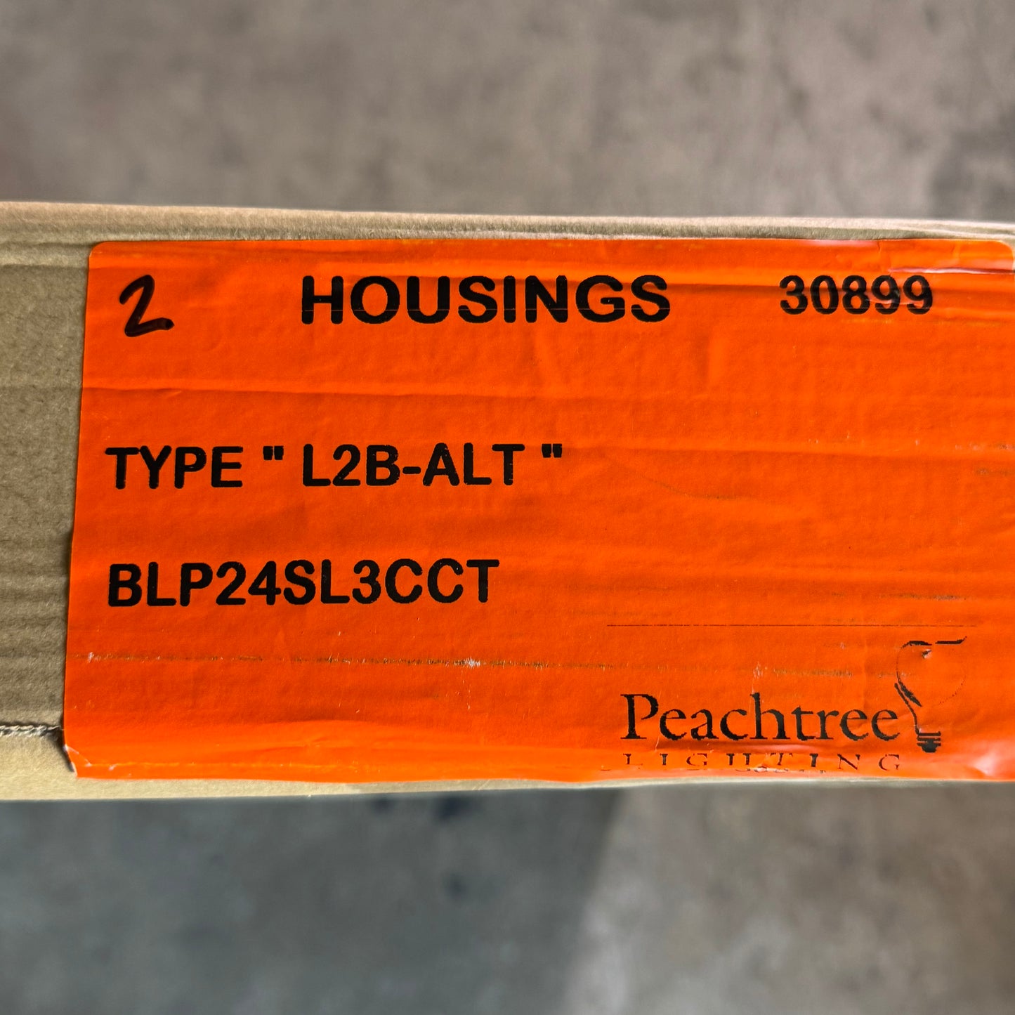 PEACHTREE (2 Pcs) Backlit LED Panel Ceiling Light Sz 49.02" x 3.34" x 25" White