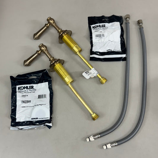 KOHLER Artifact Widespread Handle Lever Set Vibrant Brushed Bronze 98068-4-BV