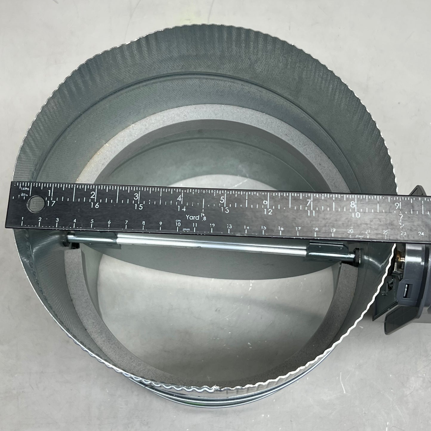 HONEYWELL Round Automatic Damper 9", Grey ARD9TZ