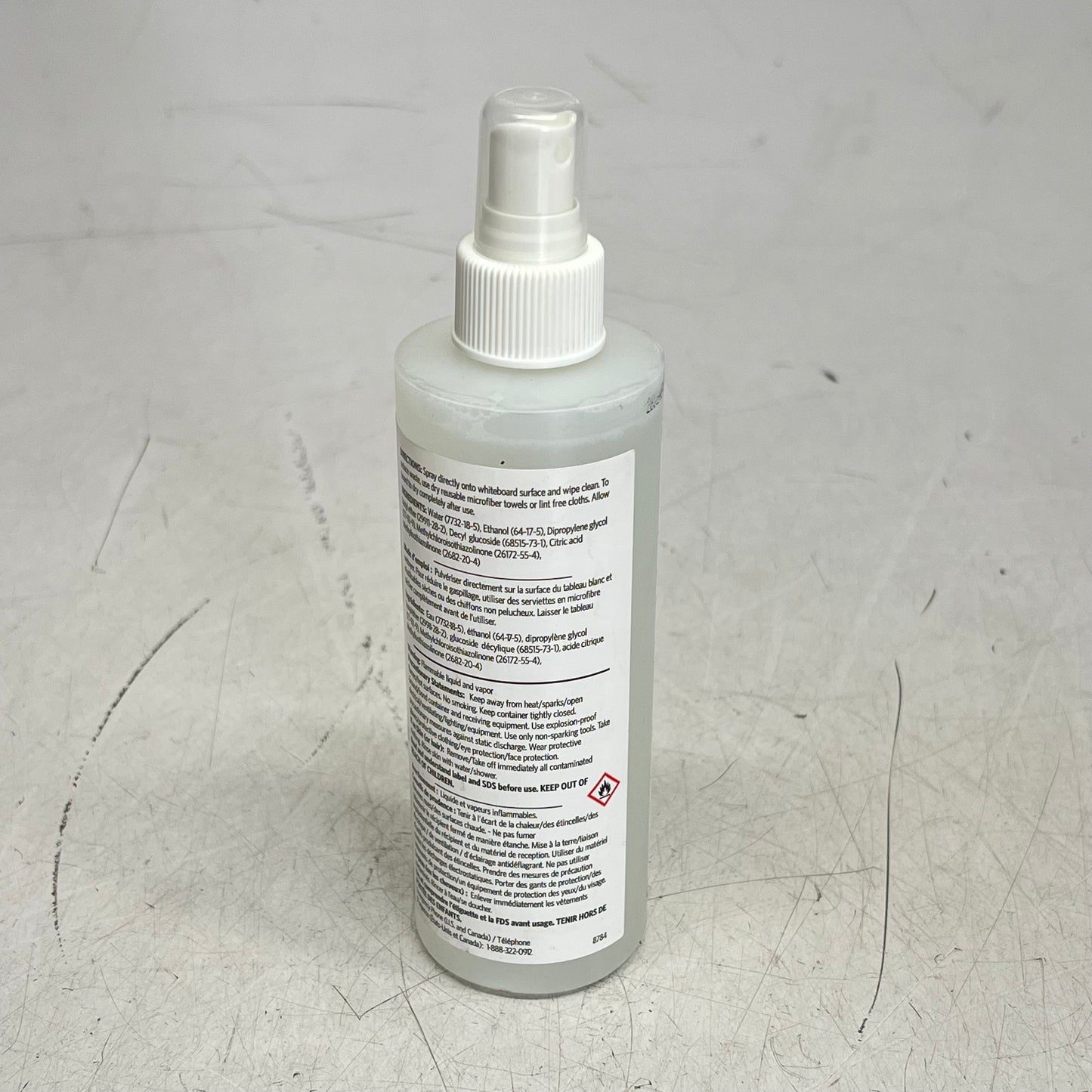 ZA@ STAPLES (3 PACK) Sustainable Earth Whiteboard Cleaner  8 fl oz  Clear SEB500008-C