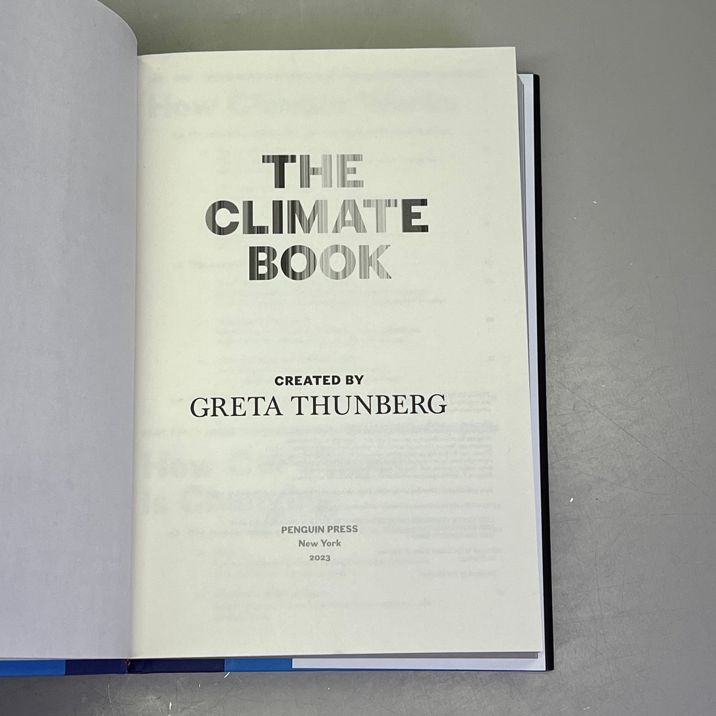 THE CLIMATE BOOK  Climatology The Facts & Solutions By Greta Thunberg Hardback