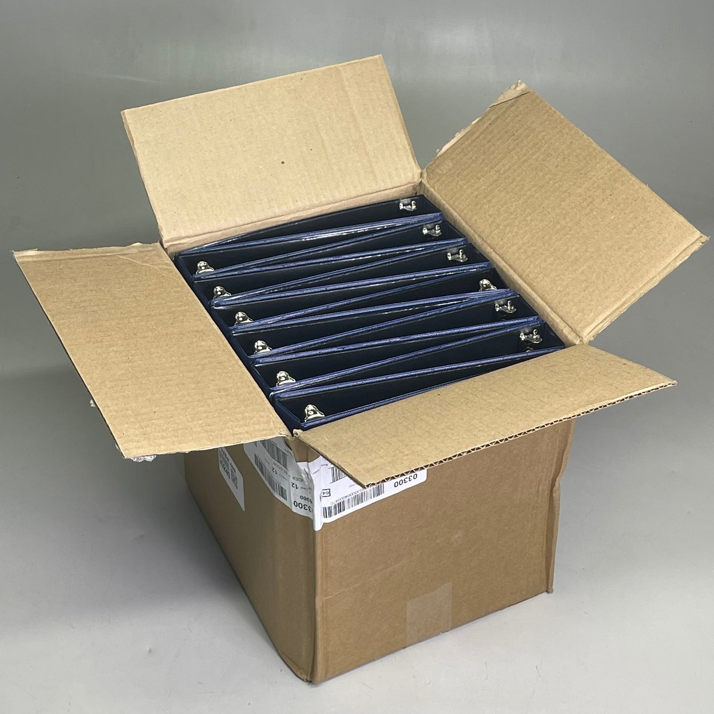 AVERY (12-PACK) Economy Binders 1" Round 3 Ring 11"x 8.5" Non-View Blue 03300