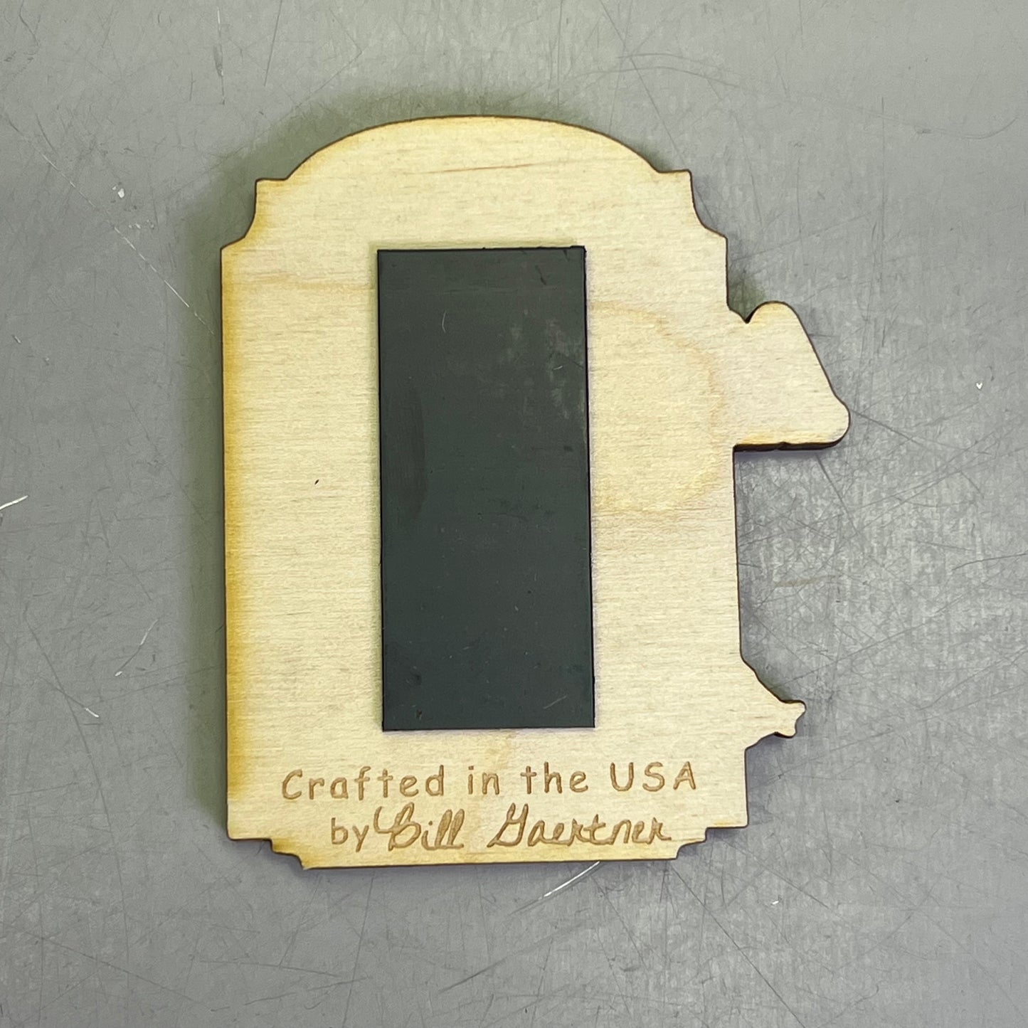 (2 PACK) Puffin Birds Laser Cut Wood Magnet Souvenir JUNEAU, AK Made In USA