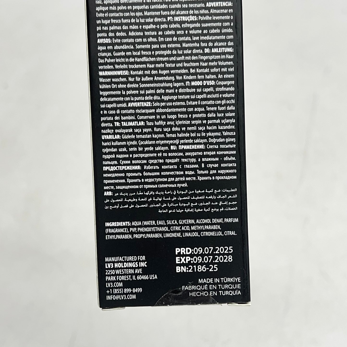 LEVEL B  (2 PACK) Styling Powder Dust Texturizing Matte Look 2.1 oz BB 09/28