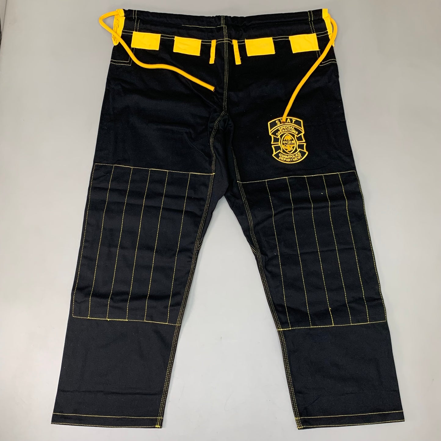 BTLGRNDS Martial Arts Jiu Jitsu Gi Uniform Adult Size Black/Yellow