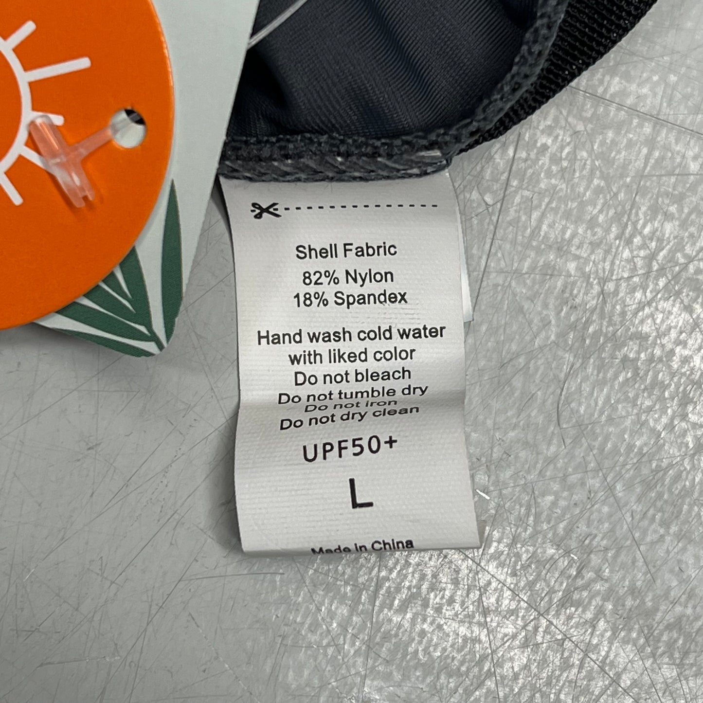 BEAUTYLN Athletic Training Swimwear Shorts One Piece Women's Sz L Black/Grey