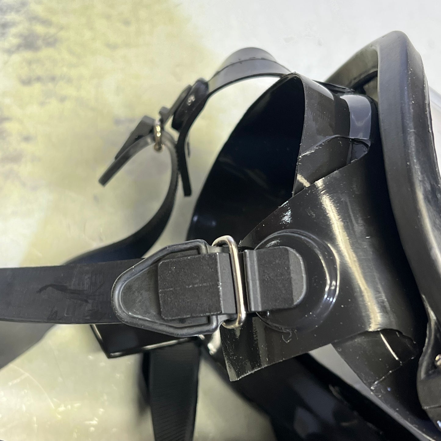 HONEYWELL Full Facepiece W/ 5 Strap Headband Dual Cartridge Sz M/L Black 760008A