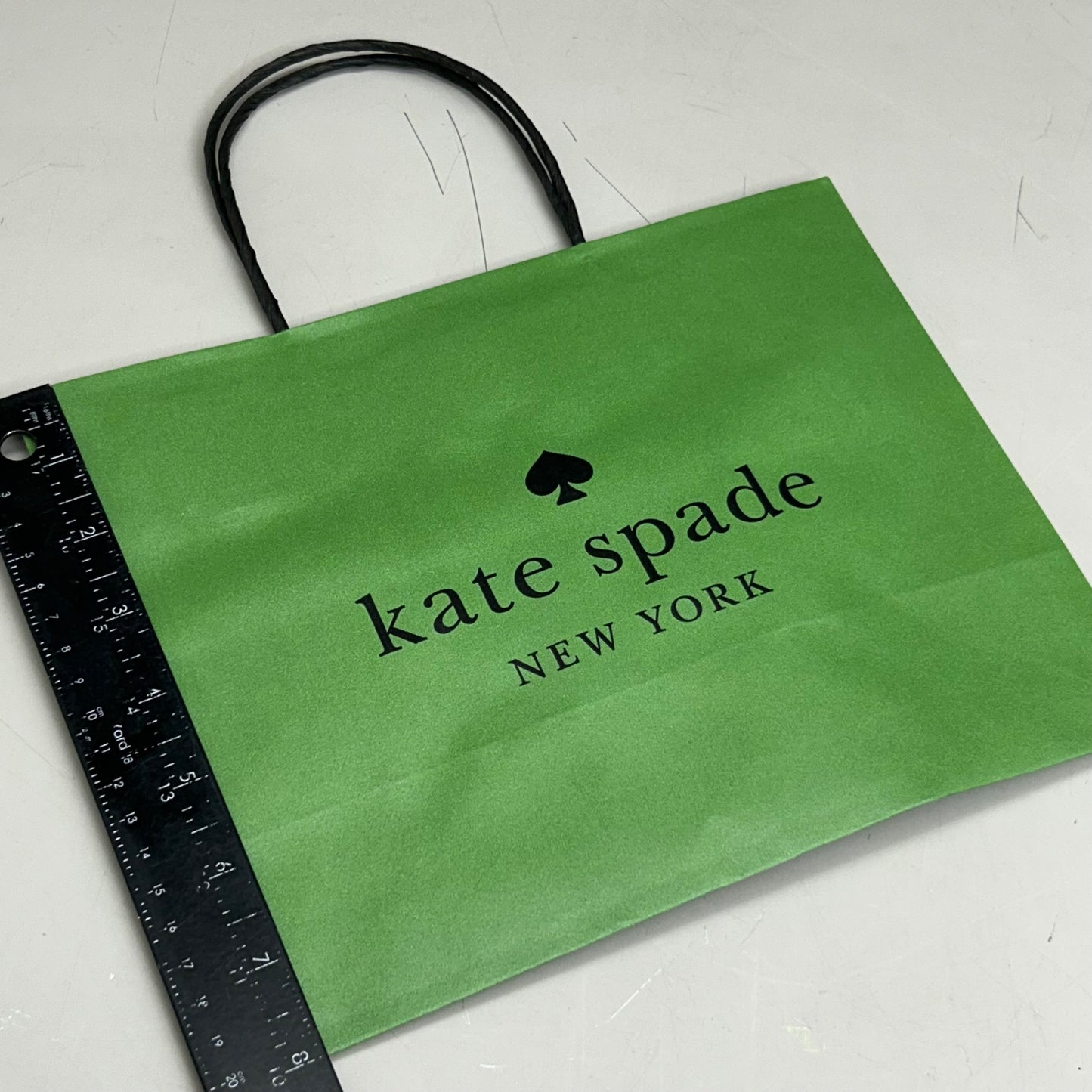 KATE SPADE (10 Pack) Holiday Shopping Paper Gift Bag Set 8"x10"x4.5" Green