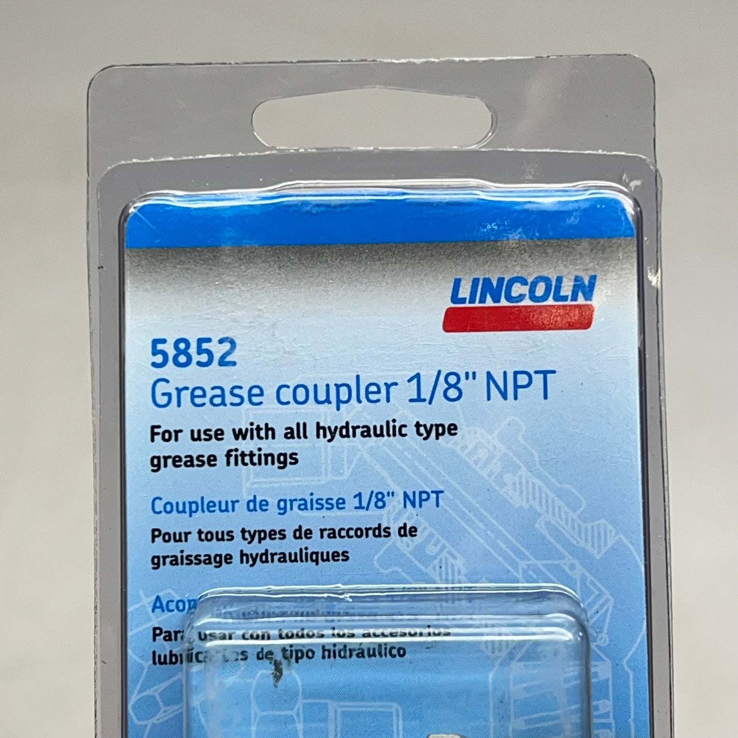 LINCOLN (3 PACK) Hydraulic Coupler 1/8" FNPT Fitting End 6000 Psi Max 5852