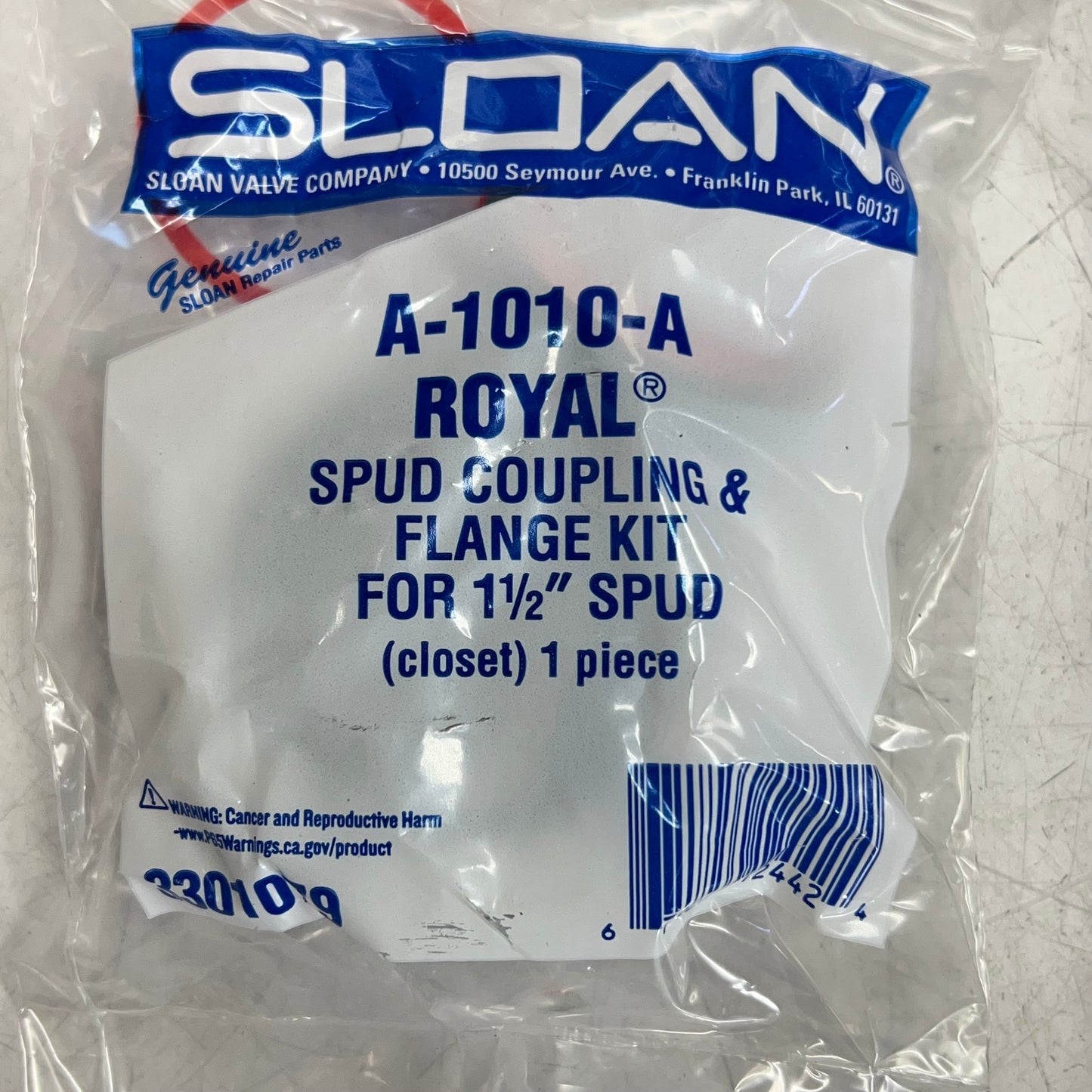 SLOAN Toilet Uppercut Manual Dual-flush Flushometer 1.6/1.1 GPF Chrome WES-111