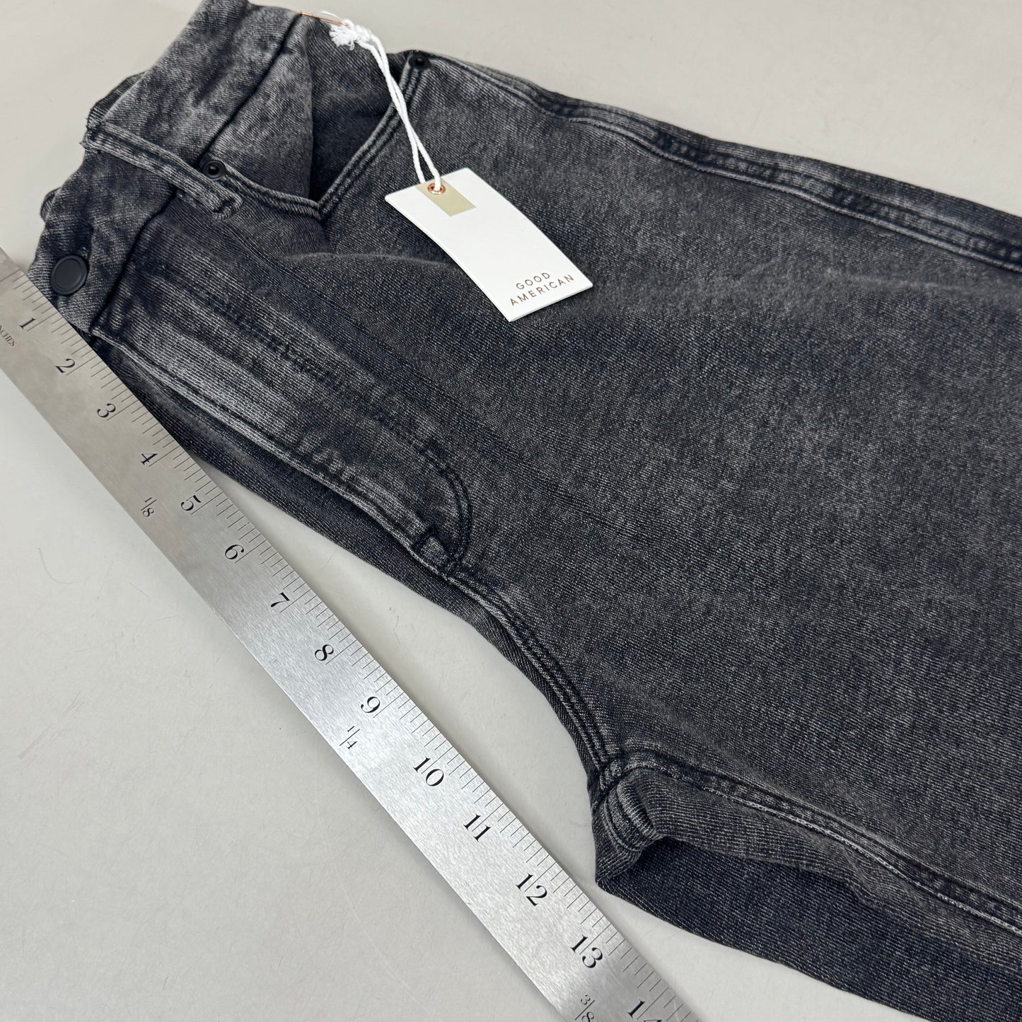 GOOD AMERICAN Jeanius Good Skate Jeans Women's Sz 10 Black GS0409BVN