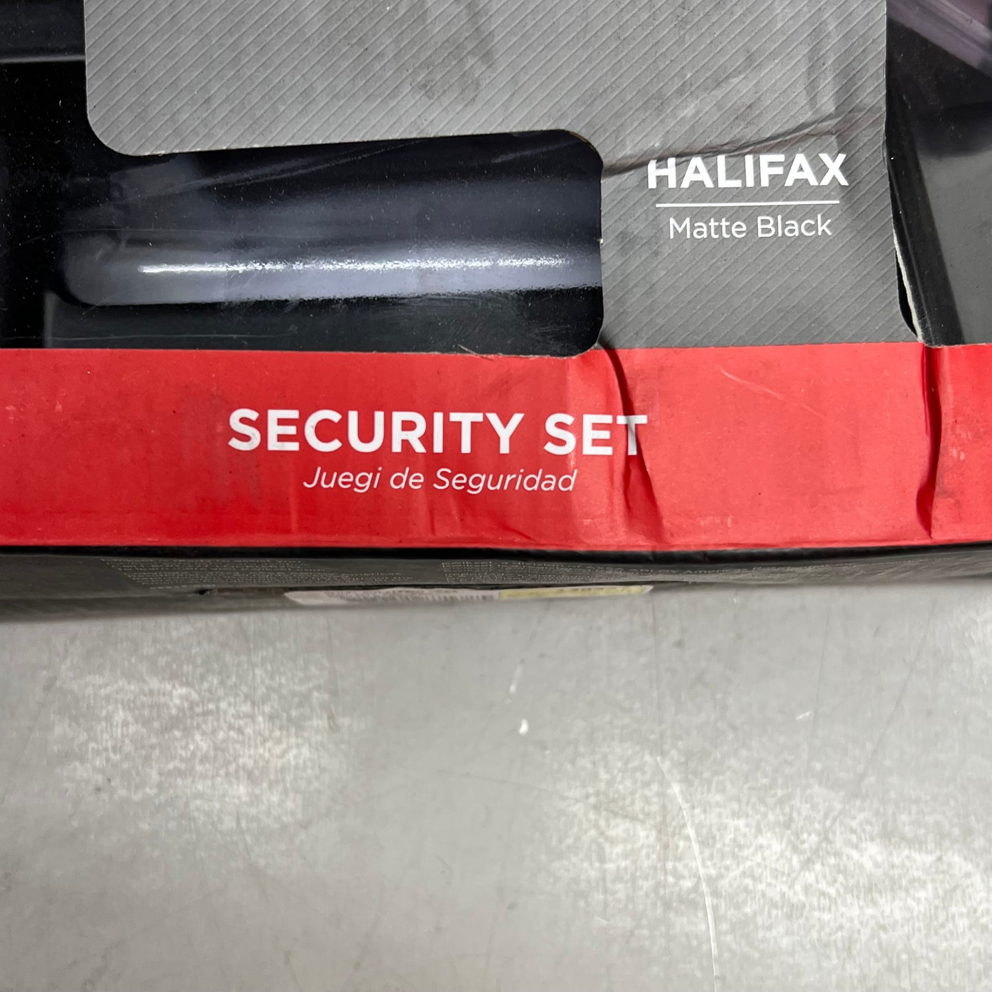 KWIKSET Halifax Double Cylinder Deadbolt & Keyed Entry Matte Black 99910-068 Damaged Package