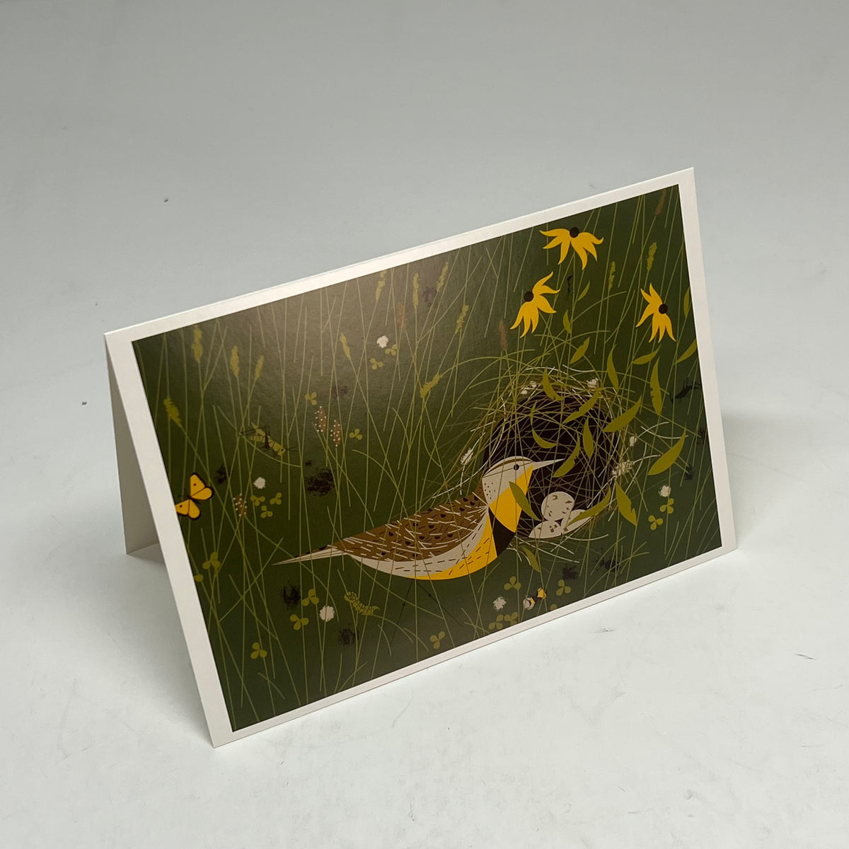 POMEGRANATE (20 PACK) Charley Harper Nesting Instinct Notecards W/ Envelope 4x6"