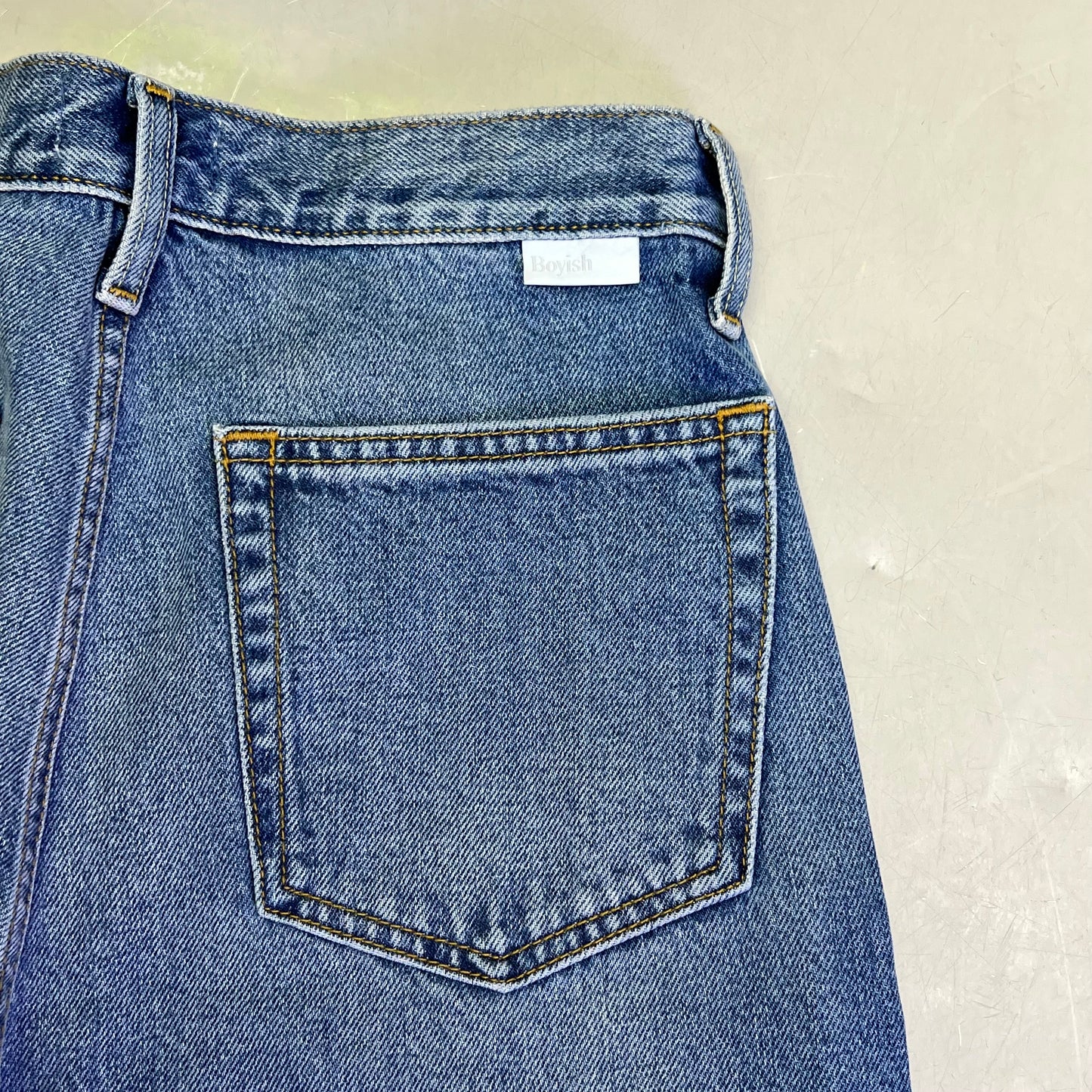 BOYISH BY HER Straight Leg Pant Classic Women's Sz 26 Freaks (Medium Washed)