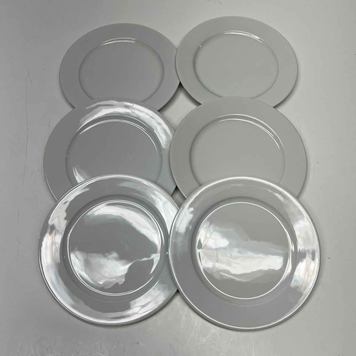 PILLIVUYT (6 PACK) Sancerre Small Porcelain Plates Made in France White 6.5" Dia
